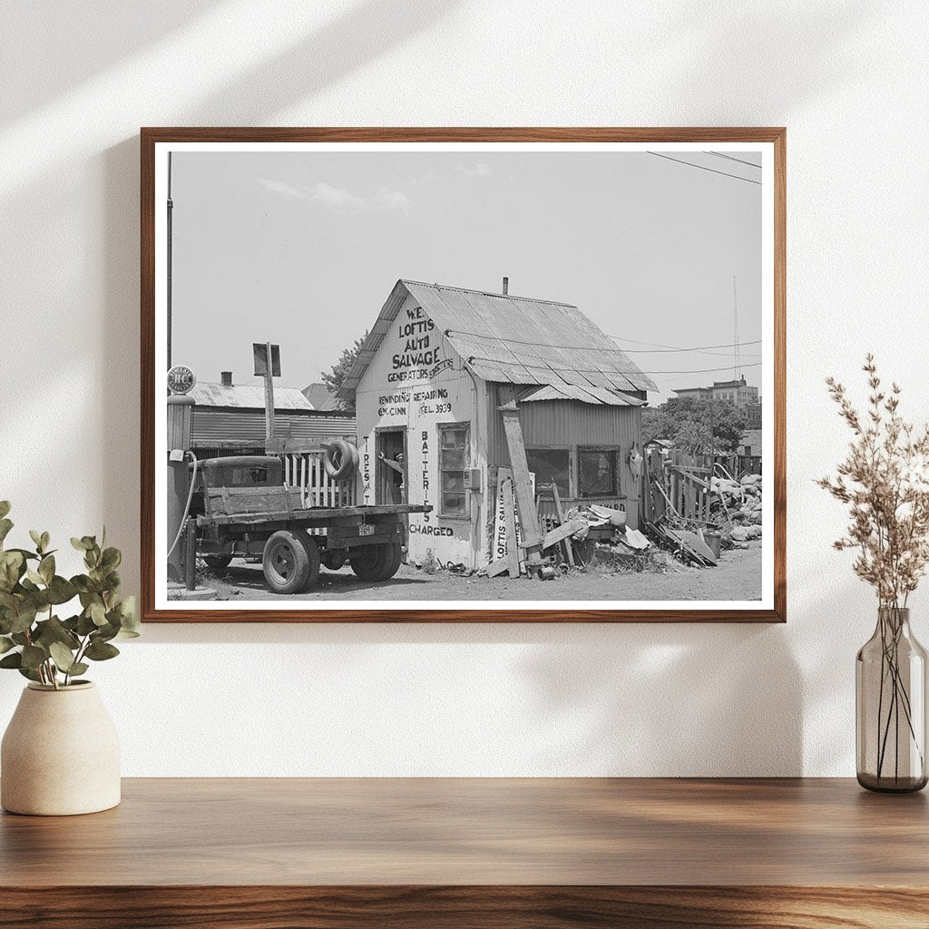 Muskogee Oklahoma Automobile Salvage Business July 1939