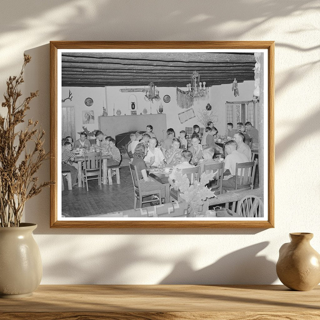 Boys at Summer Camp Breakfast El Porvenir New Mexico 1939