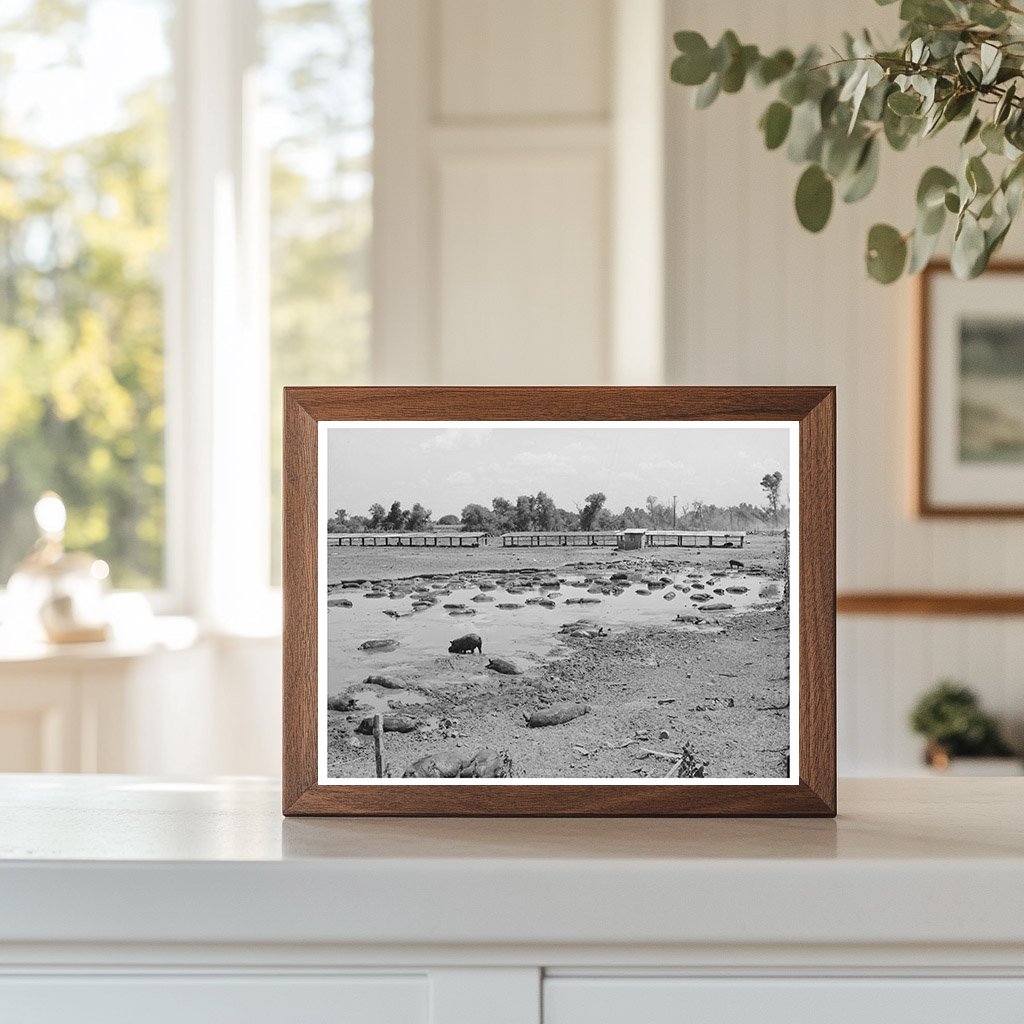 Hog Pen and Wallow by Oklahoma City Dump July 1939