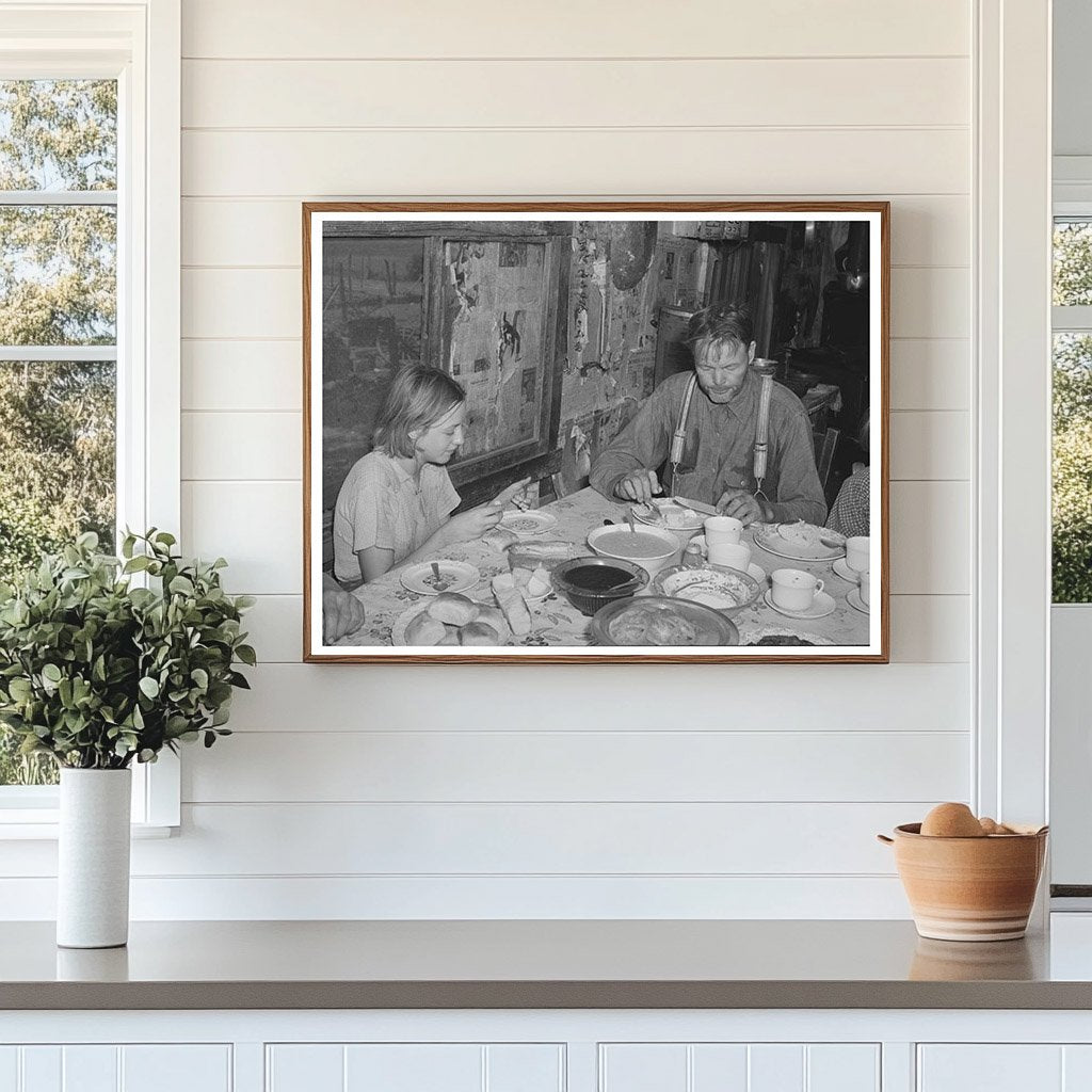 Tenant Farmer and Daughter Meal Muskogee County 1939