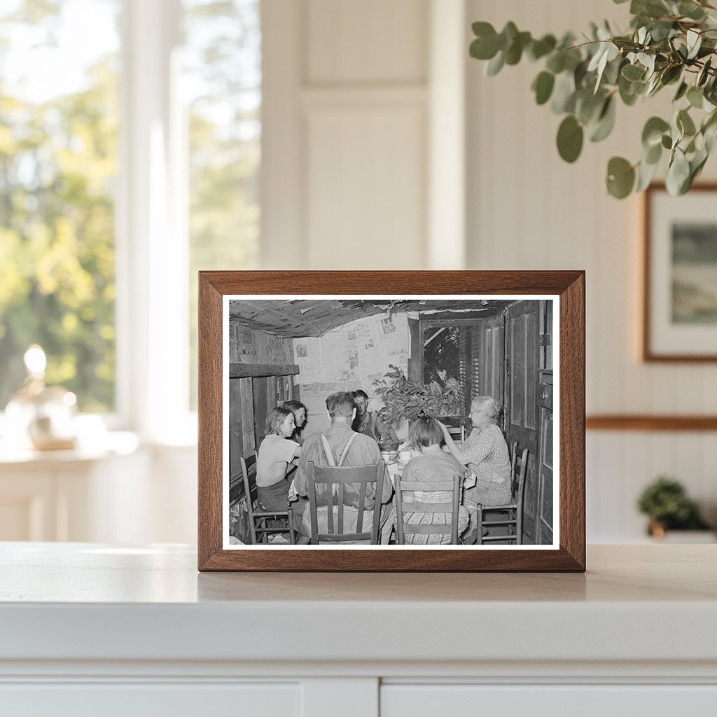 Family of Tenant Farmers at Noonday Meal Oklahoma 1939