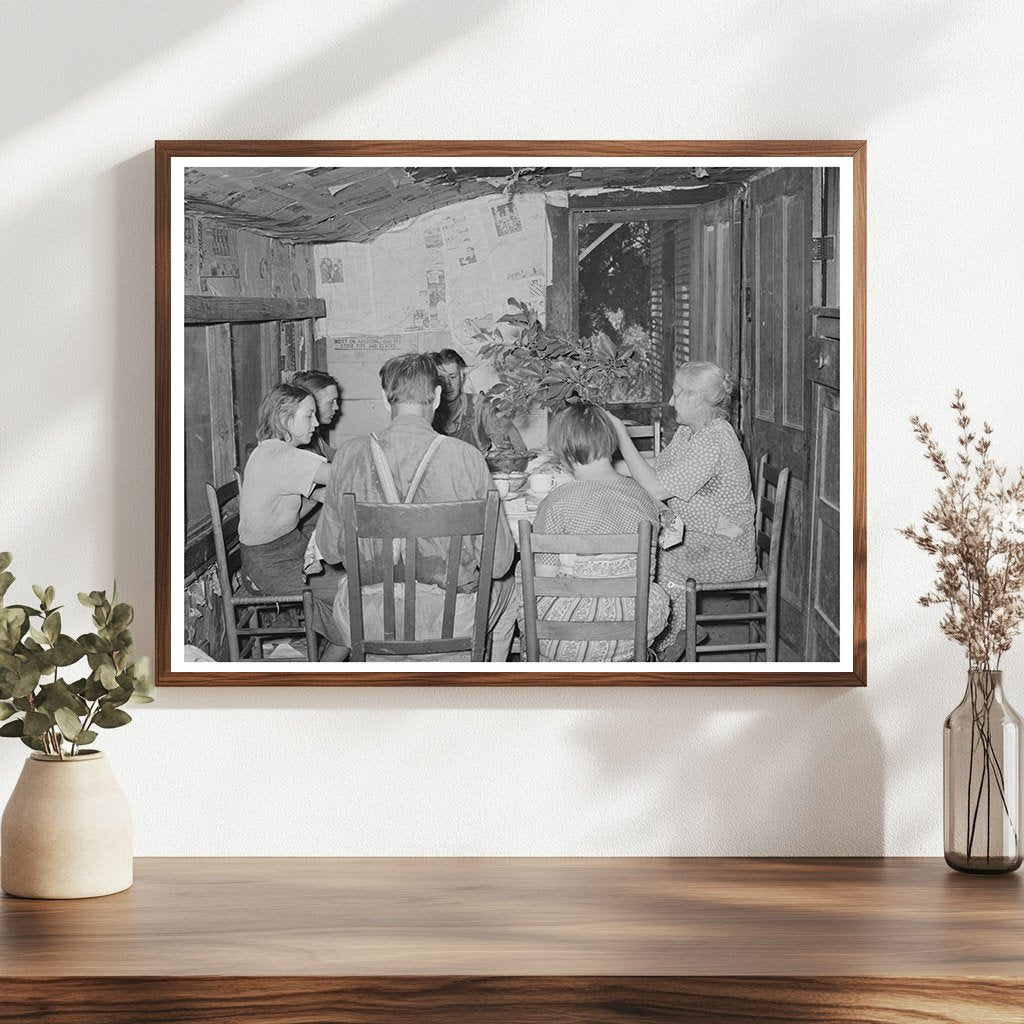 Family of Tenant Farmers at Noonday Meal Oklahoma 1939