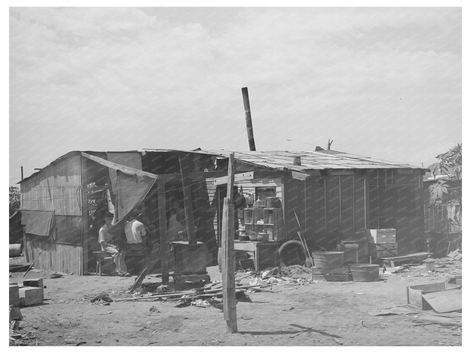 Residents of Camp near Mays Avenue Oklahoma City 1939