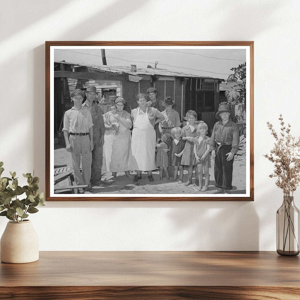 Oklahoma City Camp Residents July 1939 Historical Photo