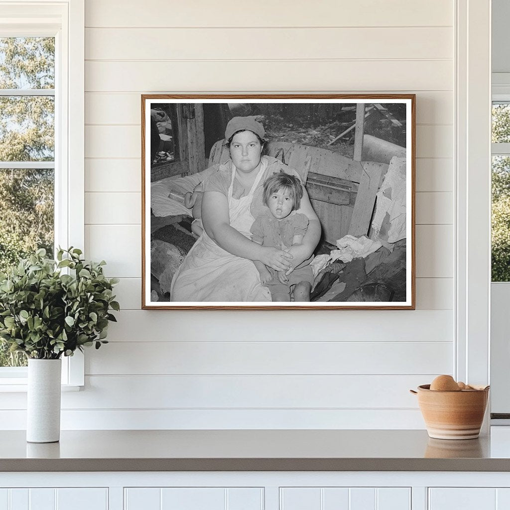 Mother and Child at Camp in Oklahoma City 1939