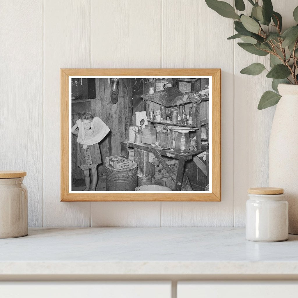 1939 Interior of Family Shack Home in Oklahoma City