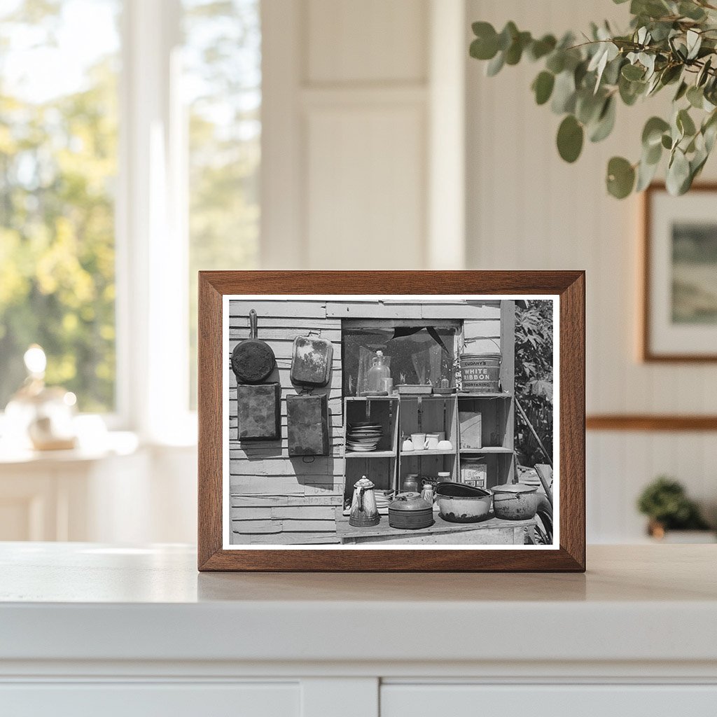 Pans and Outdoor Kitchen Cupboard Oklahoma City 1939