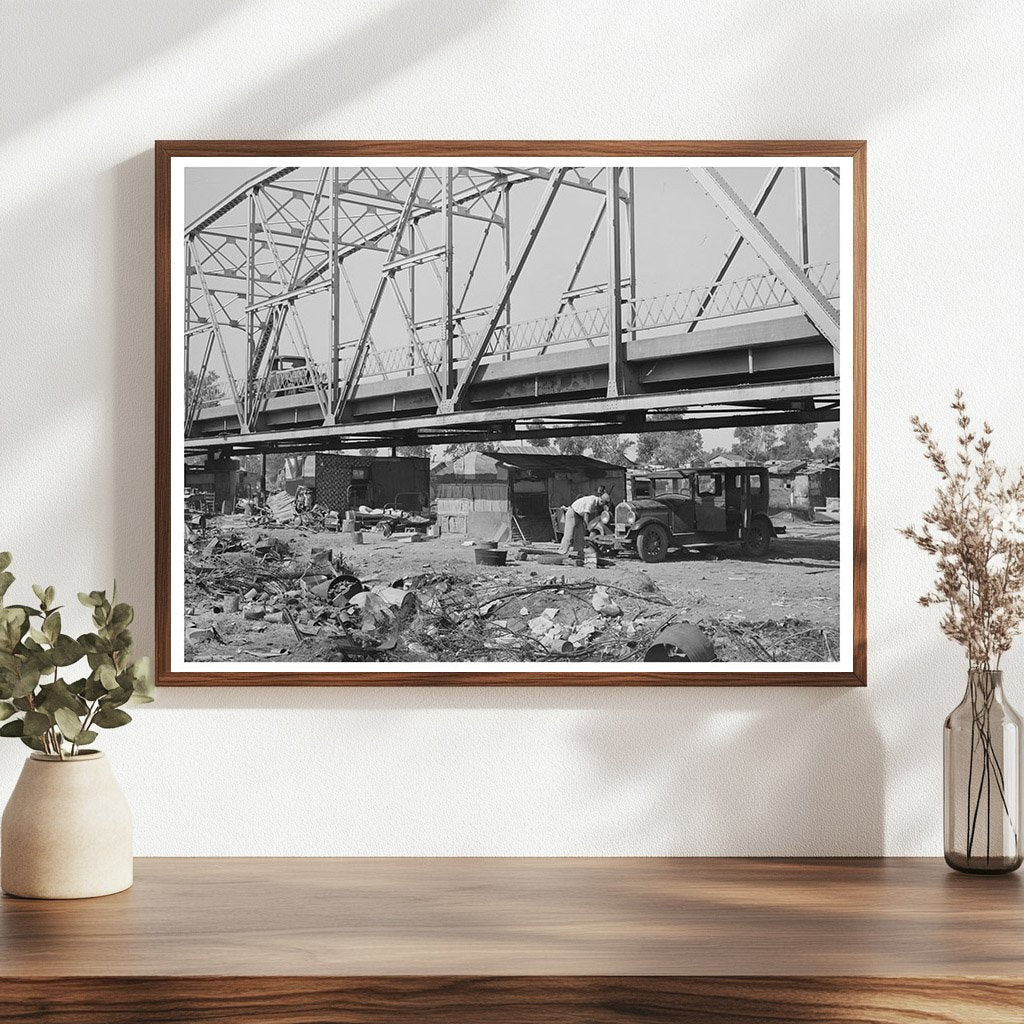 Mays Avenue Camp under Bridge Oklahoma City July 1939