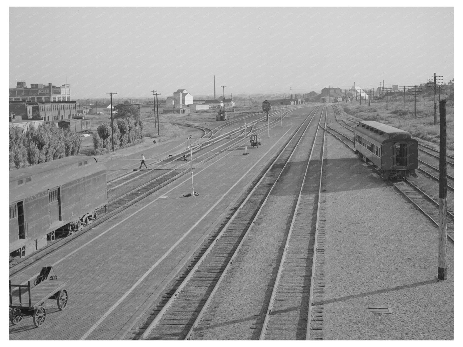 Muskogee Oklahoma Railroad Yards July 1939