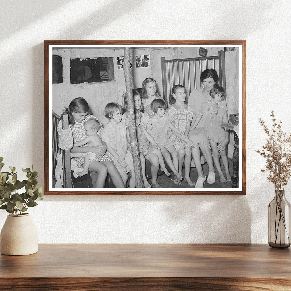 Family in Oklahoma Camp July 1939 Hospitalized Father