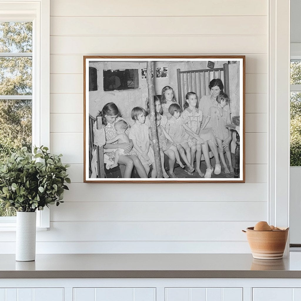 Family in Oklahoma Camp July 1939 Hospitalized Father