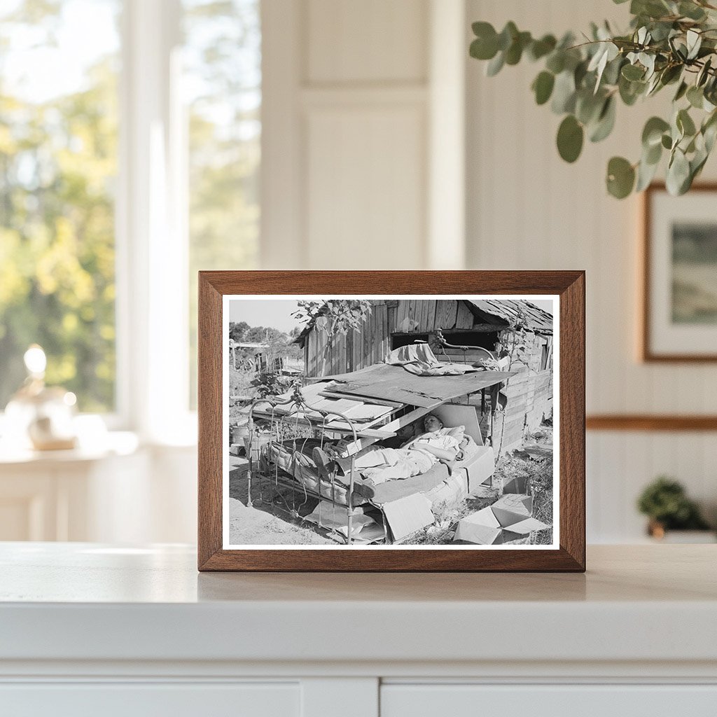 Vintage Camp Bed with Roof Oklahoma City July 1939