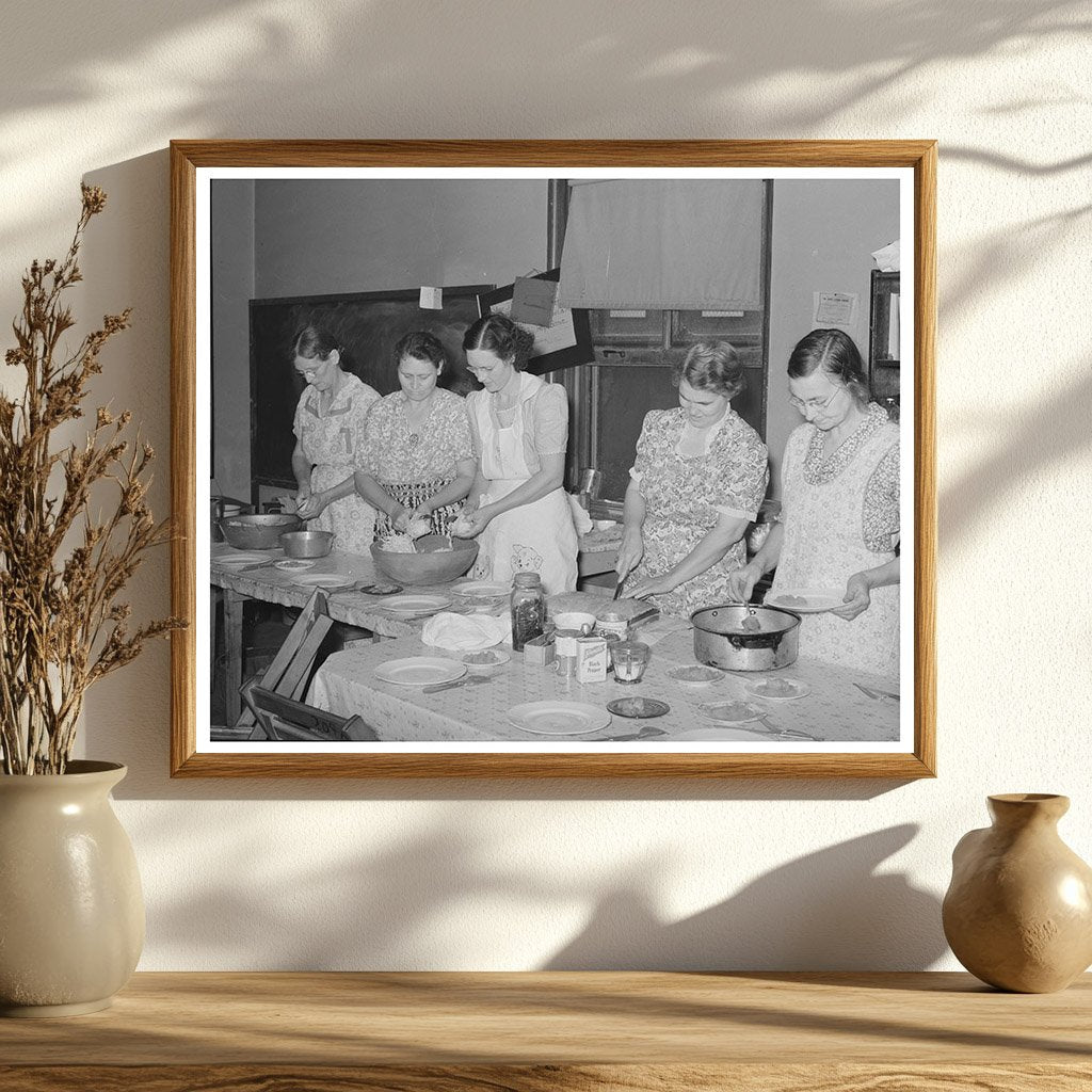 Wives of Oil Workers Prepare Lunch for Picketers 1939