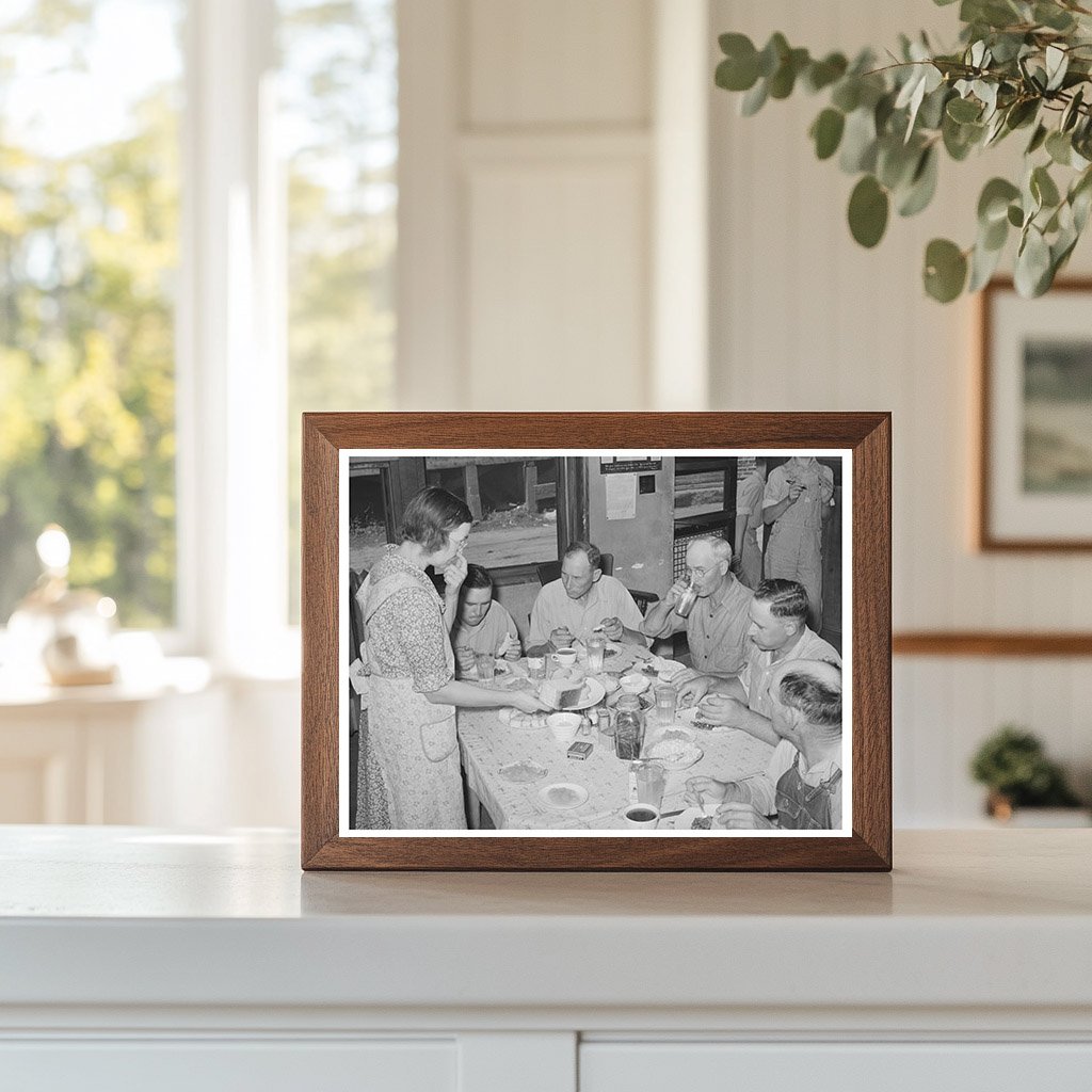 Oil Workers Union Members Lunching in Seminole Oklahoma 1939