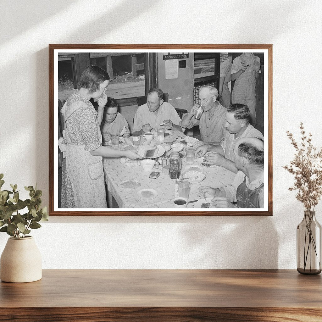 Oil Workers Union Members Lunching in Seminole Oklahoma 1939