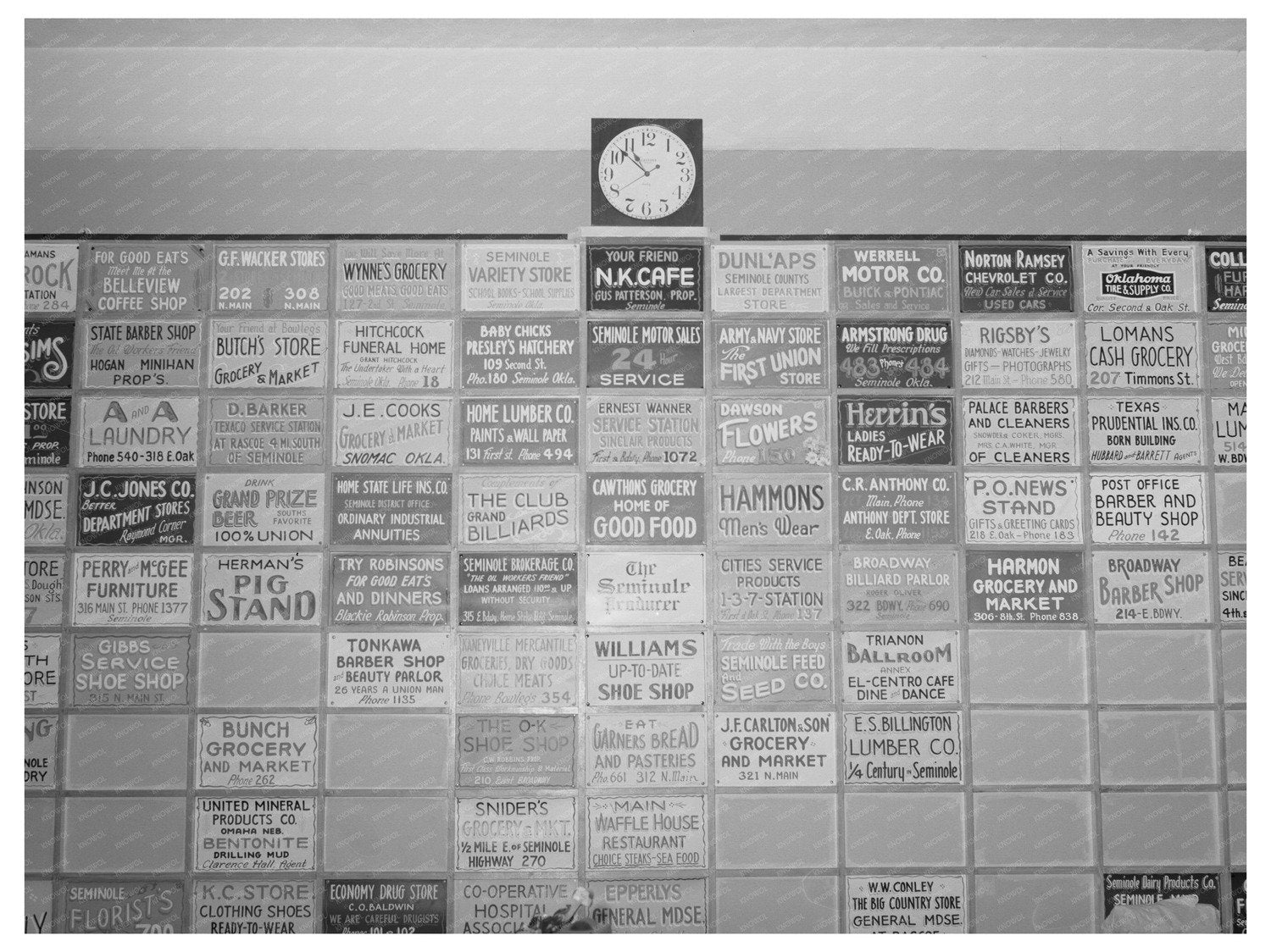 Seminole Oklahoma Oil Workers Union Merchant Display 1939