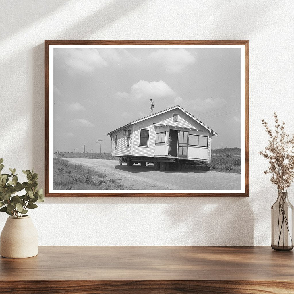 Moving a House in Seminole Oklahoma August 1939