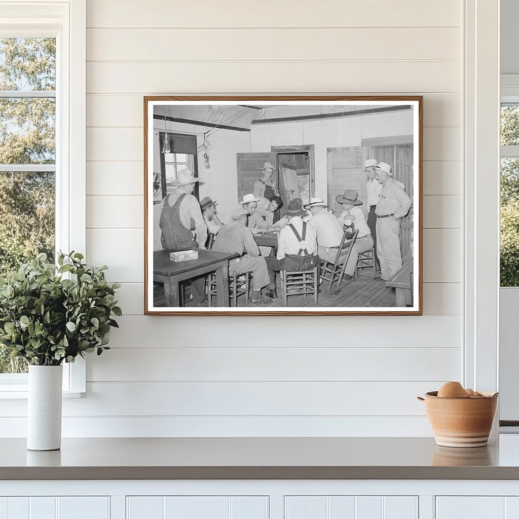 Oil Field Workers Playing Dominoes August 1939 Oklahoma