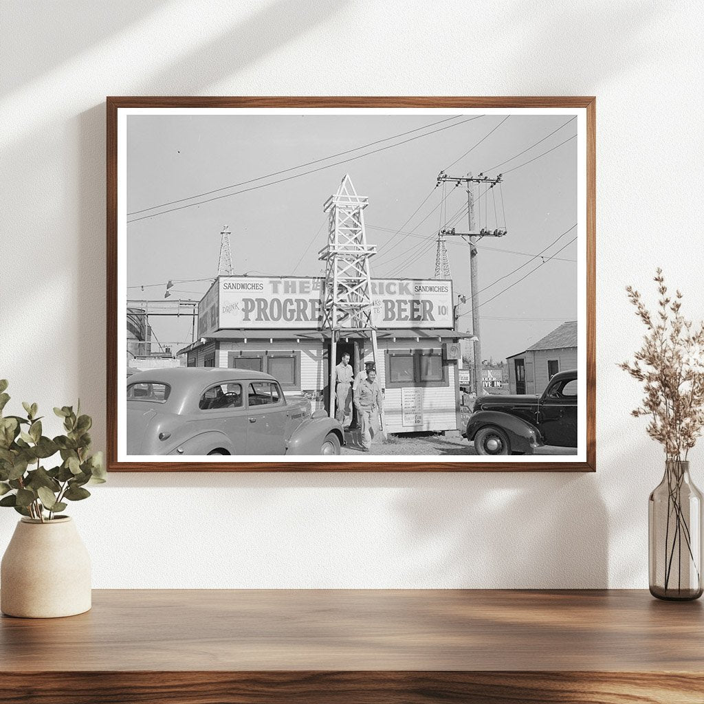 Roadside Stand The Derrick Oklahoma City Oil Field 1939