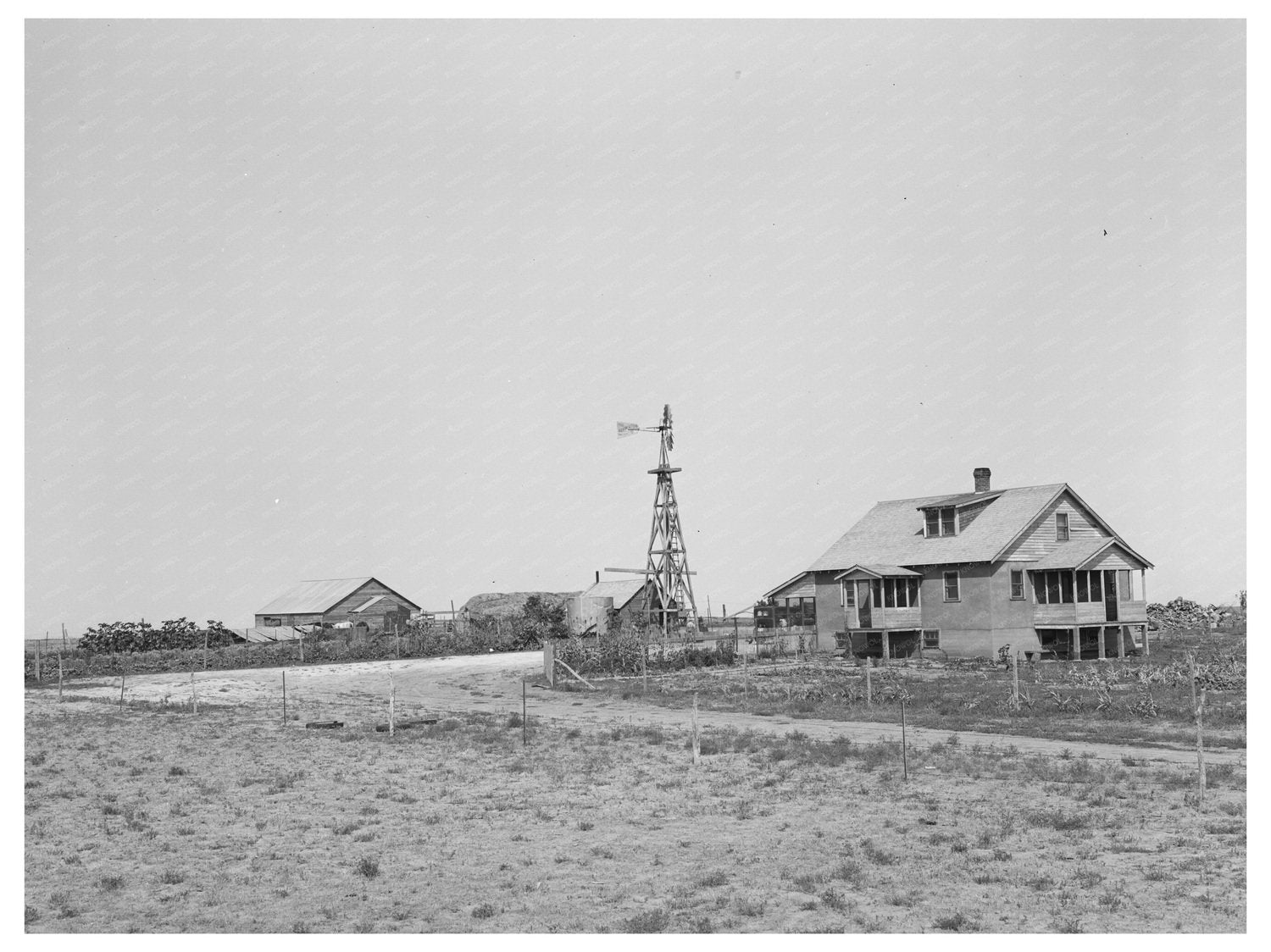 William Rall Farmstead in Sheridan County Kansas 1939
