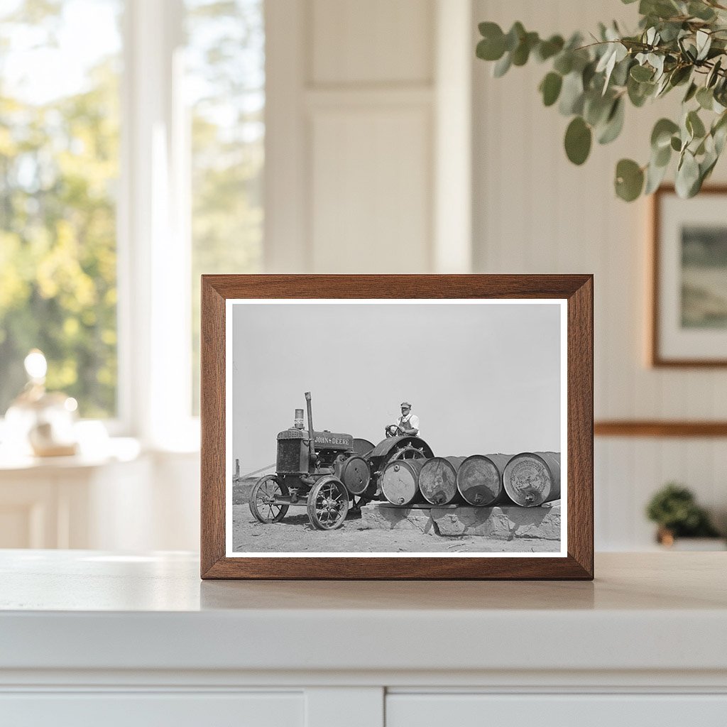 William Rall Tractor Farmer Kansas August 1939