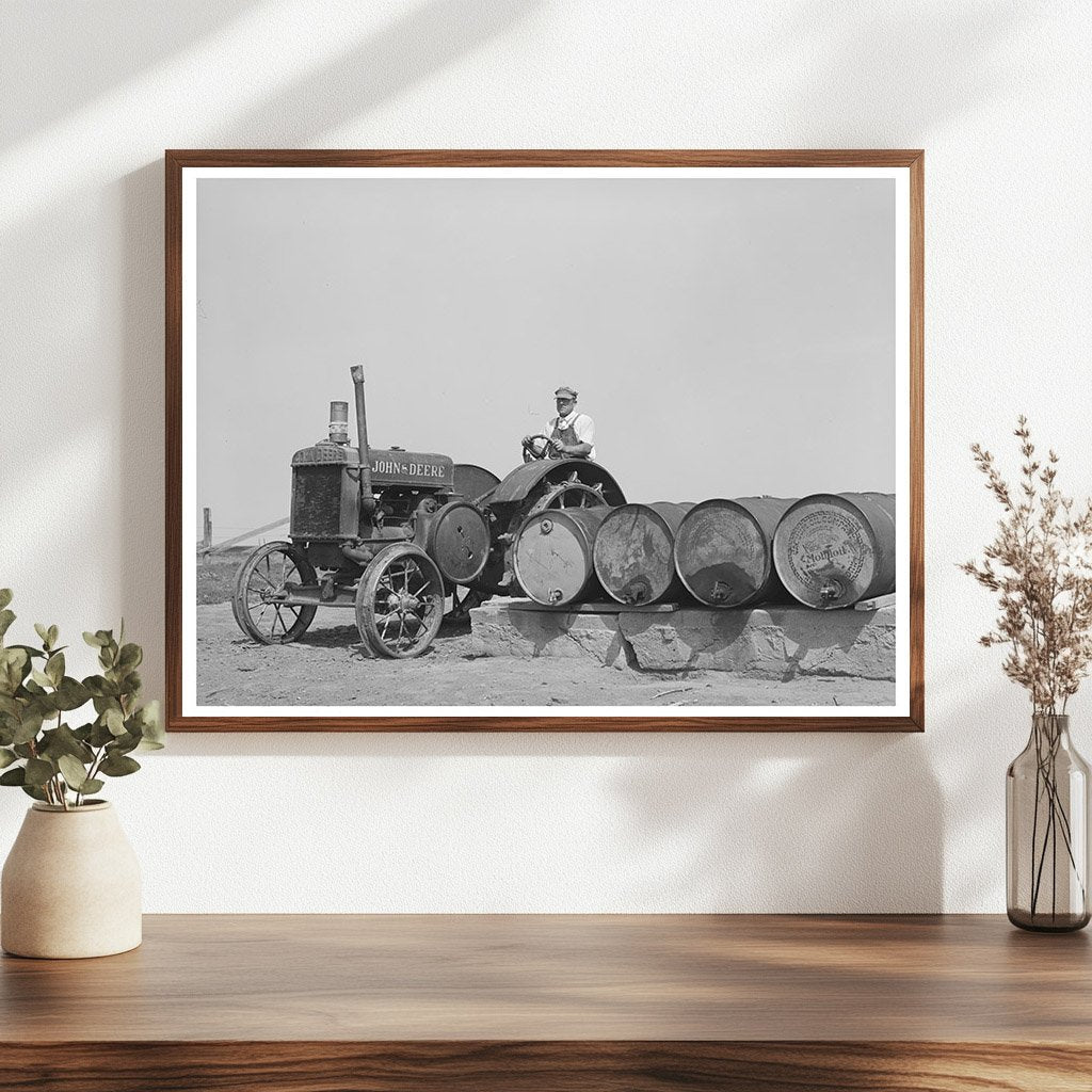 William Rall Tractor Farmer Kansas August 1939
