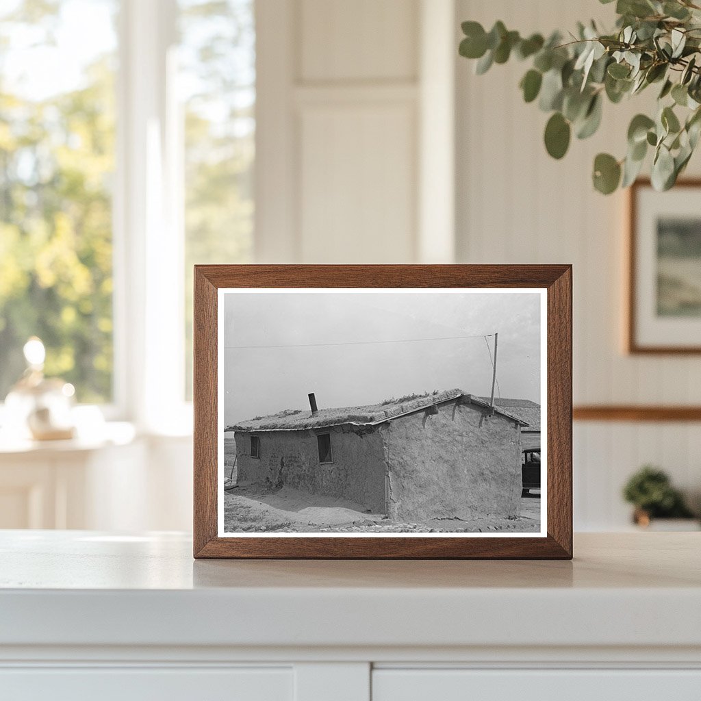 Sod House of Schoenfeldts in Kansas August 1939