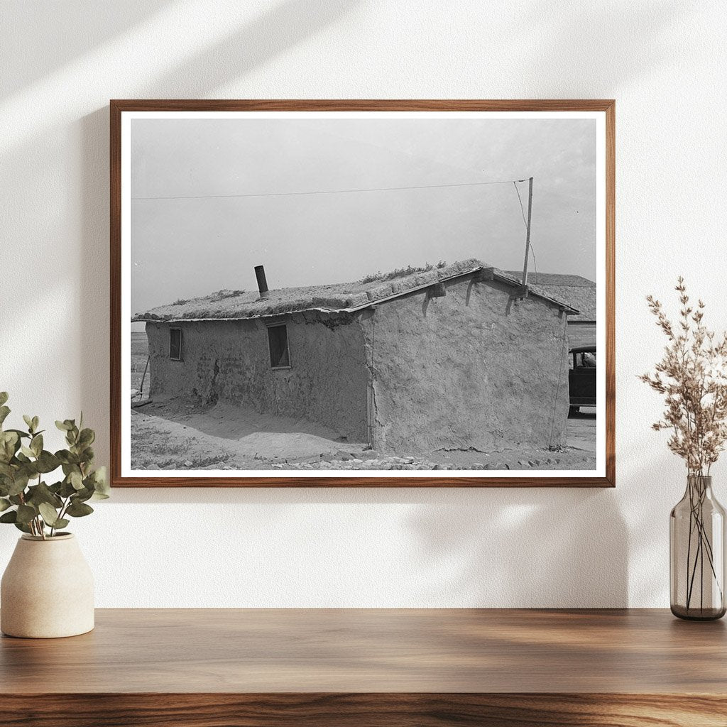 Sod House of Schoenfeldts in Kansas August 1939