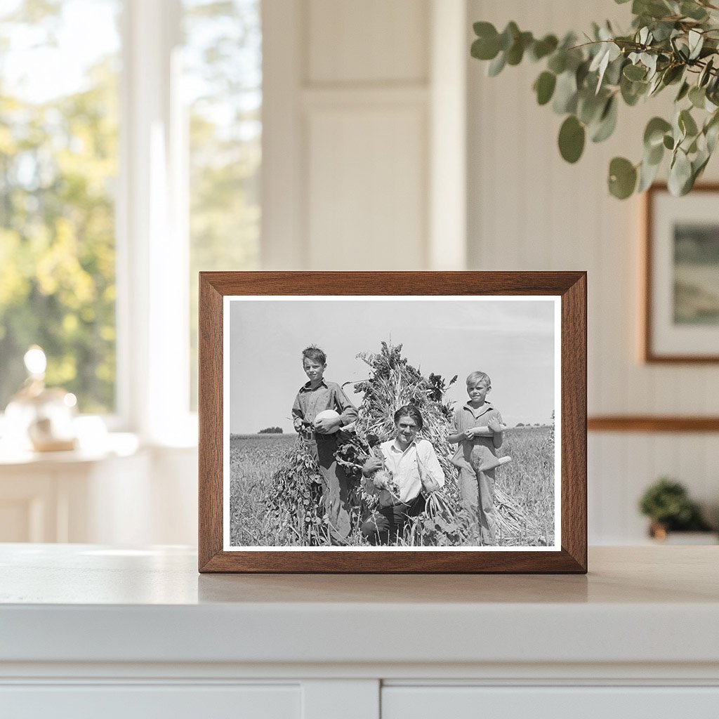 Ernest W. Kirk Jr. and Sons on Farm in Colorado 1939