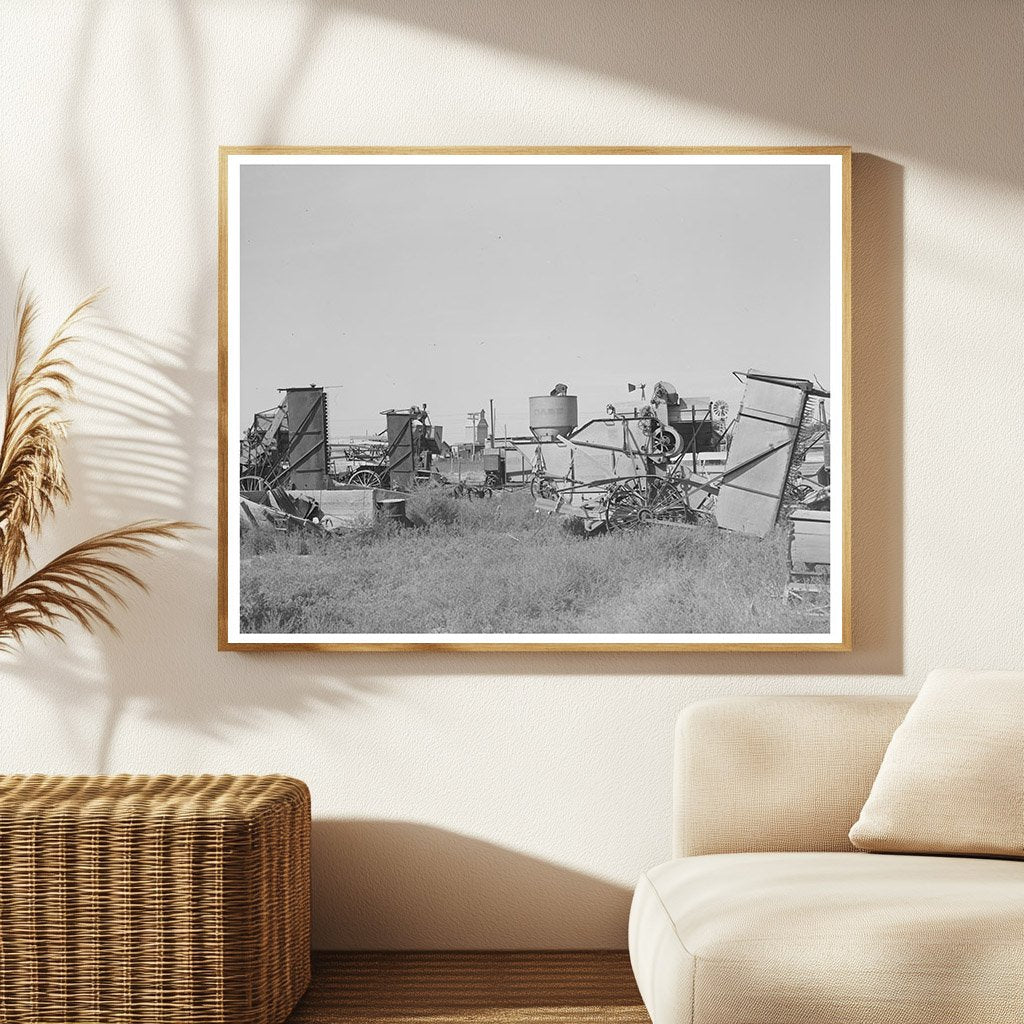 Repossessed Combines in Springfield Colorado 1939