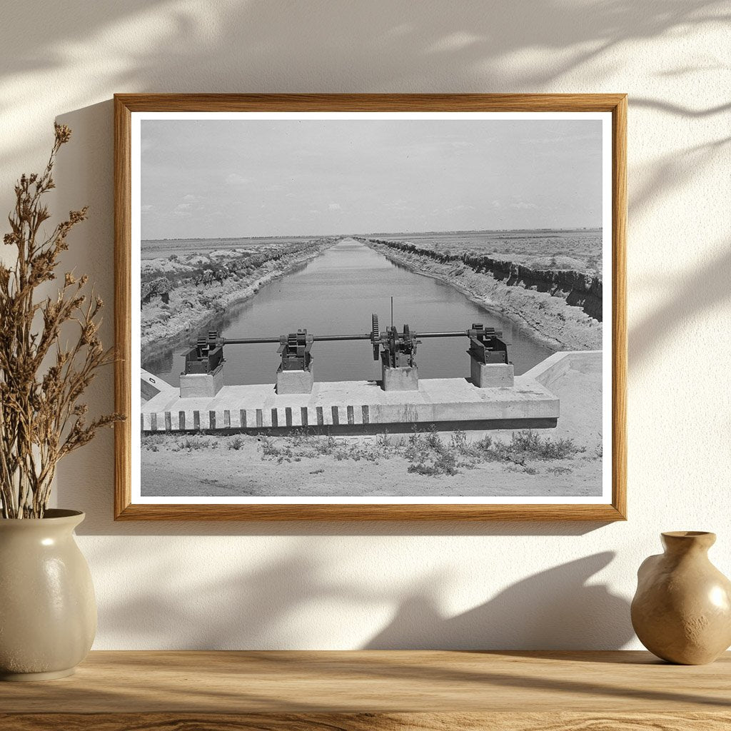 Irrigation Gate and Canal in Ordway Colorado 1939
