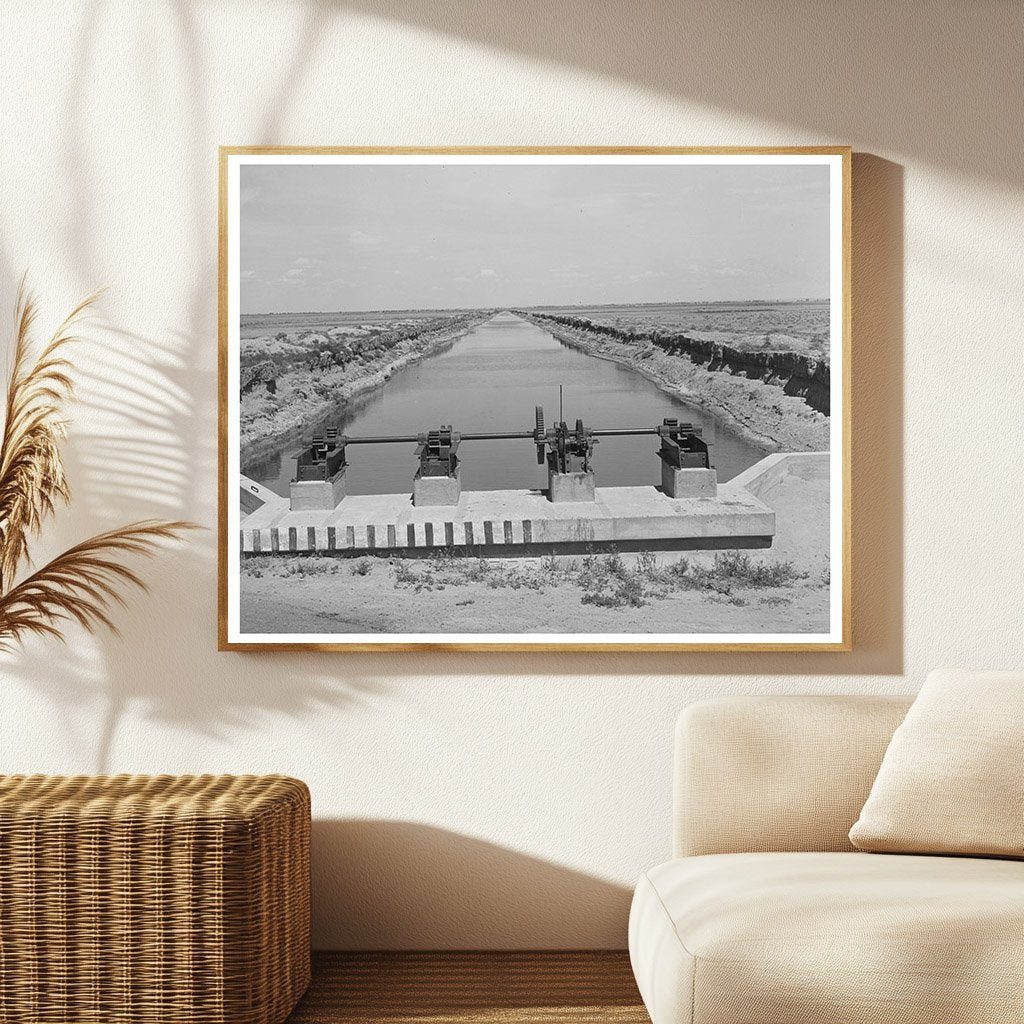Irrigation Gate and Canal in Ordway Colorado 1939