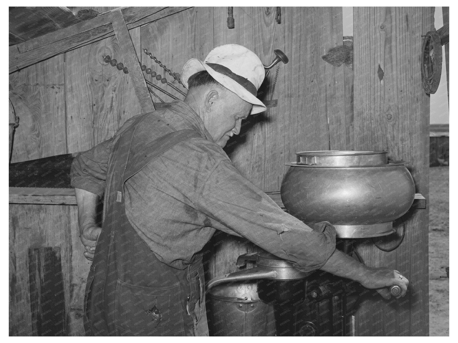 Milk Separator Operation in Baca County Colorado 1939