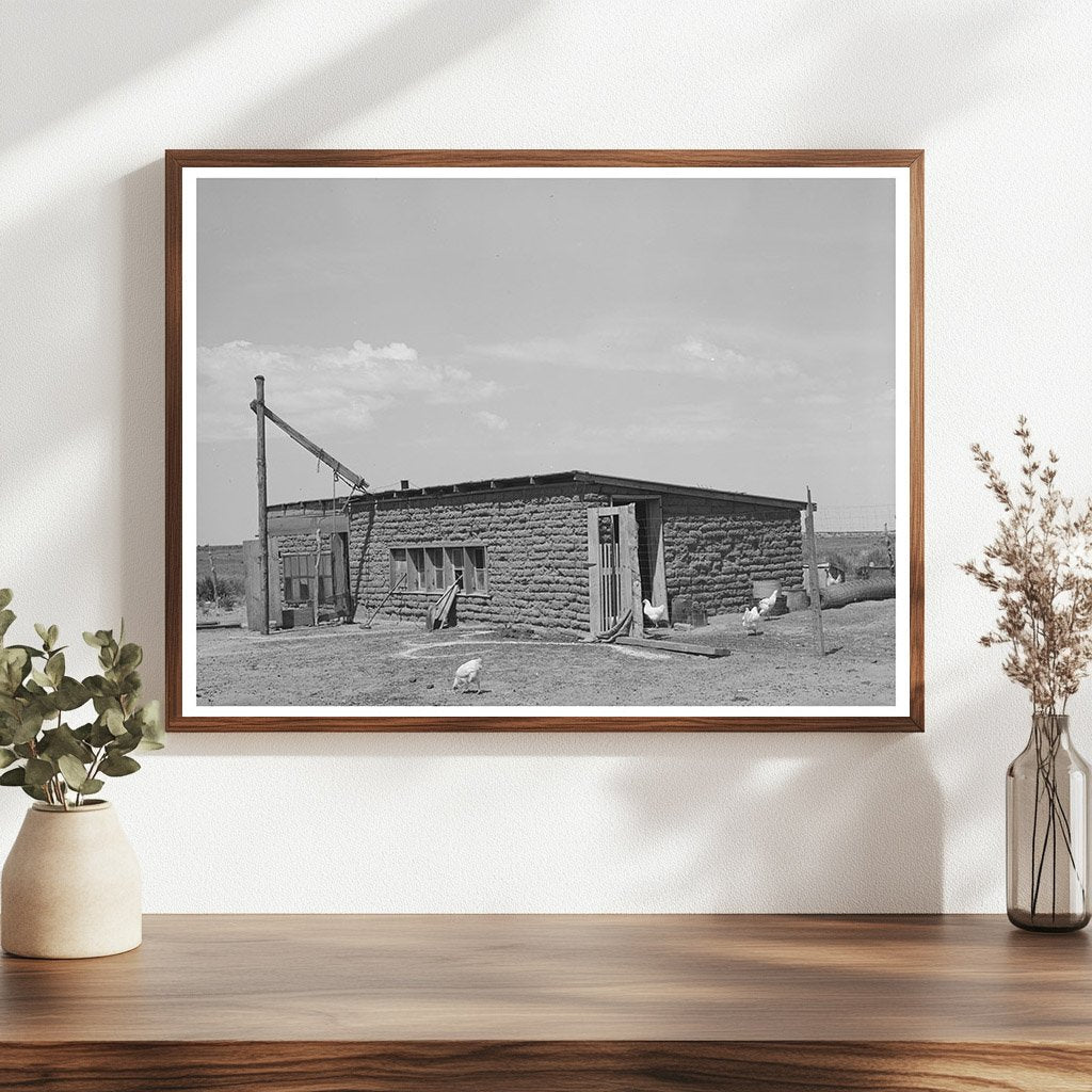 Adobe Brick Chicken House Baca County Colorado 1939