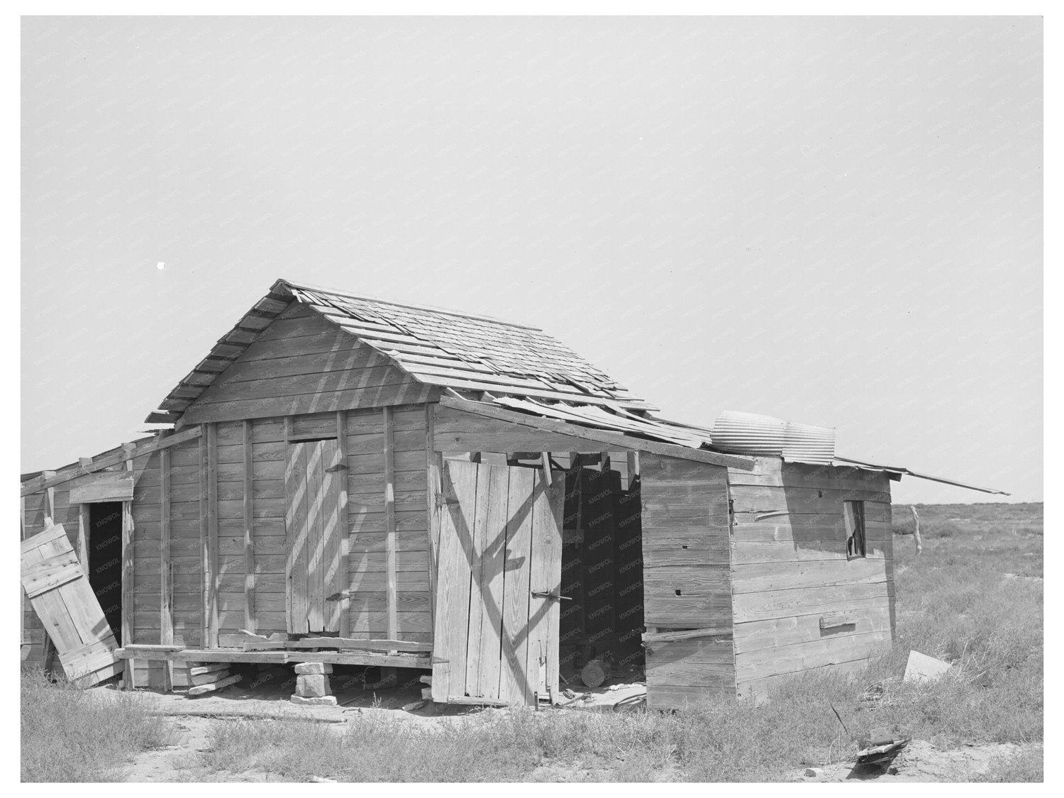 Shed on Abandoned Farm in Kansas September 1939