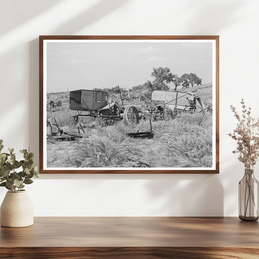 1939 Vintage Junkyard with Agricultural Implements Kansas