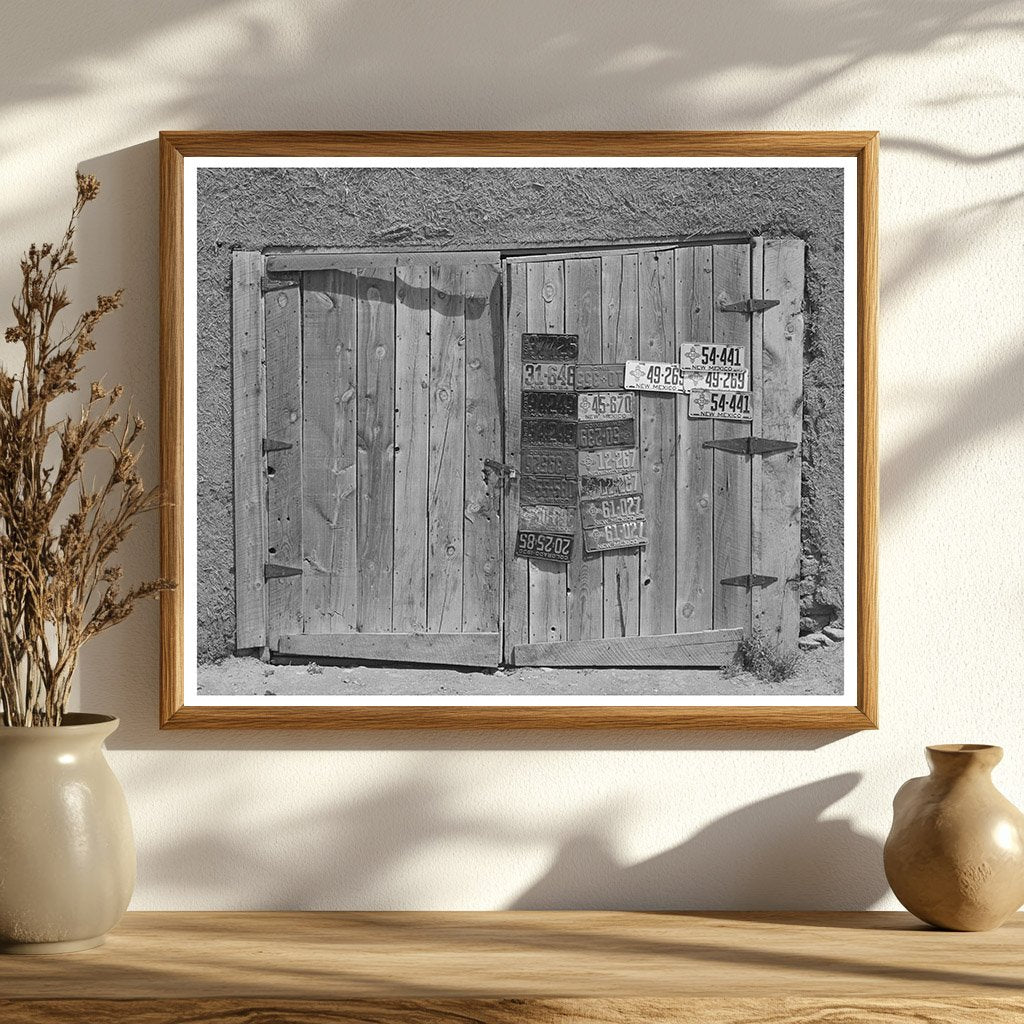Spanish-American Farmer Garage Door Questa New Mexico 1939