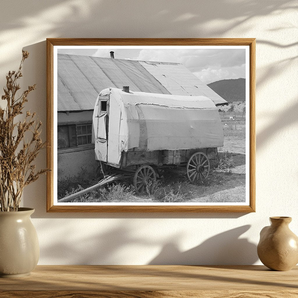 Old Sheepherders Wagon Near Questa New Mexico 1939