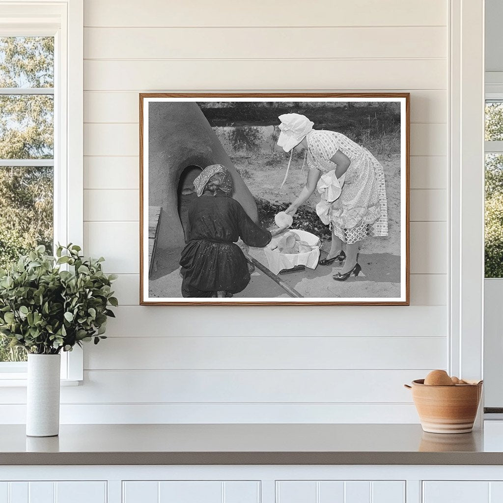 Spanish-American Farm Home Baking Bread 1939