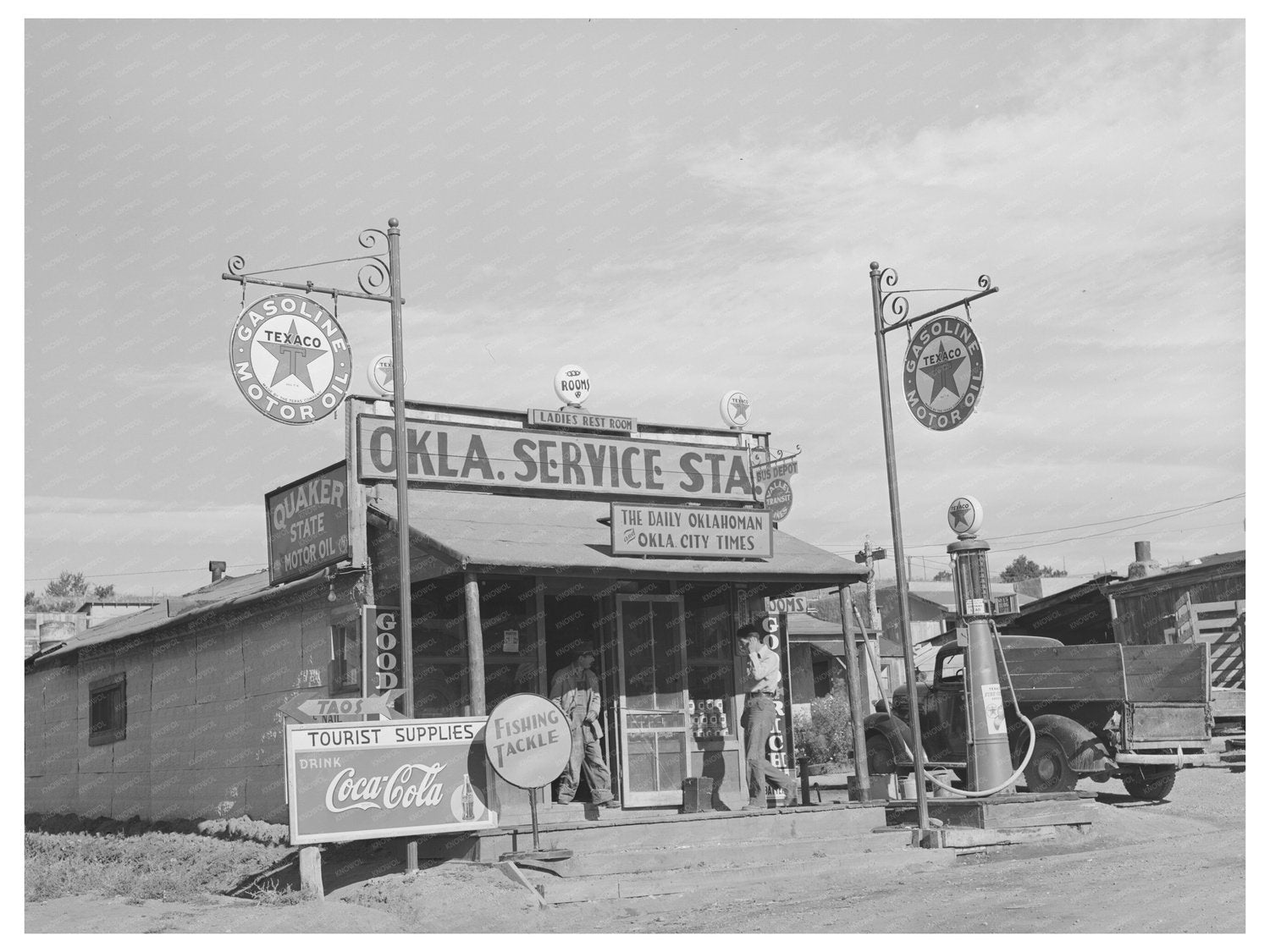 Service Station in Questa New Mexico September 1939