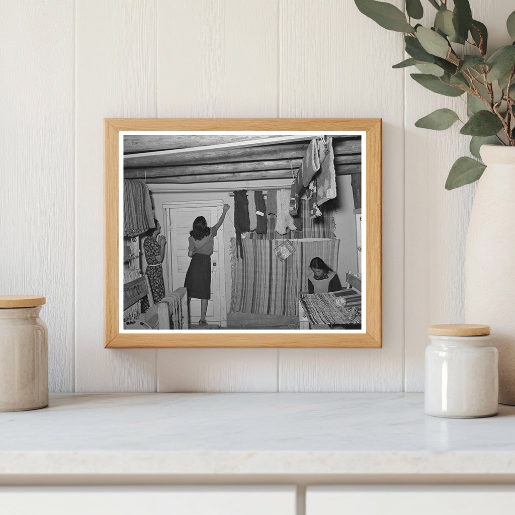 Weaving Project Shop Interior Costilla New Mexico 1939