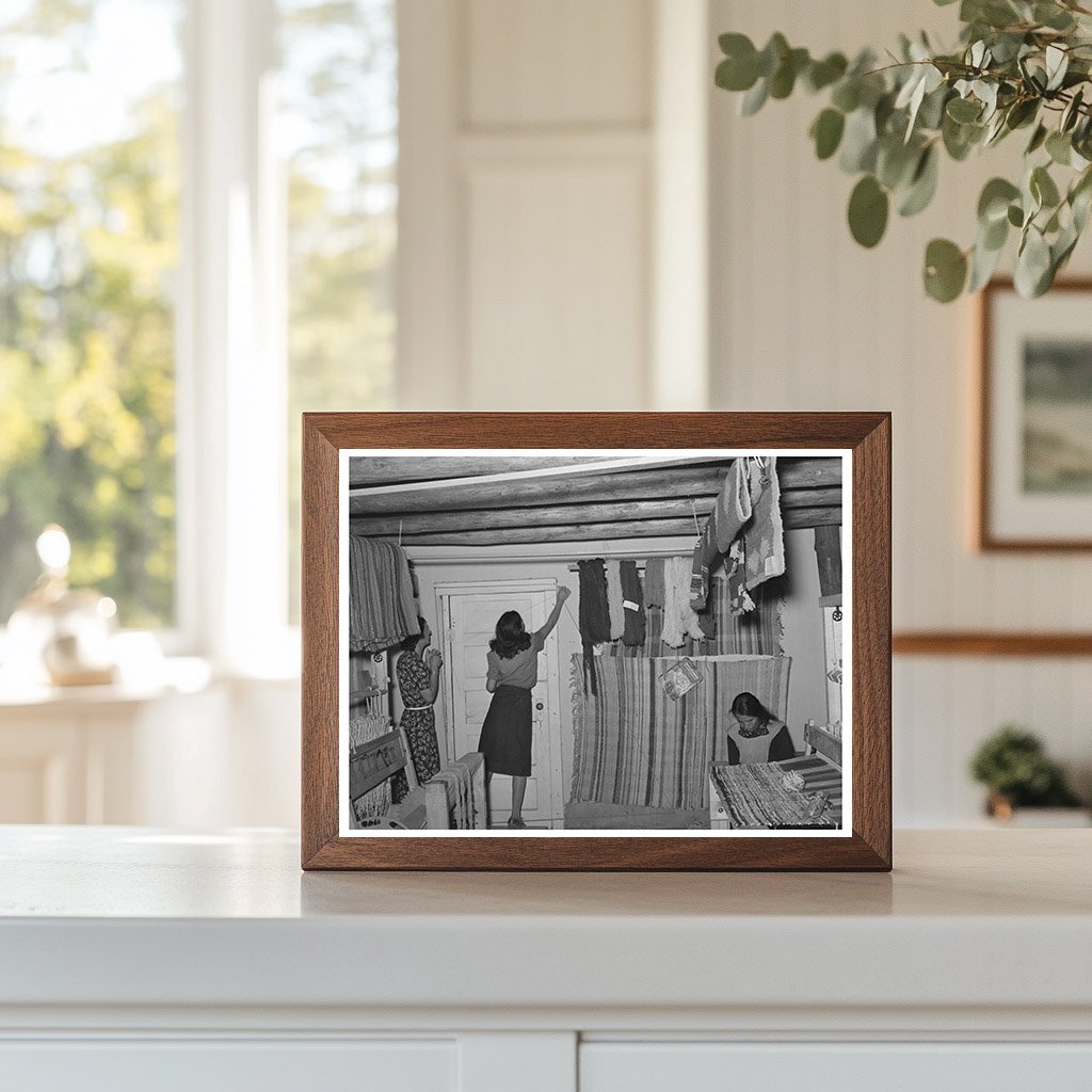 Weaving Project Shop in Costilla New Mexico 1939