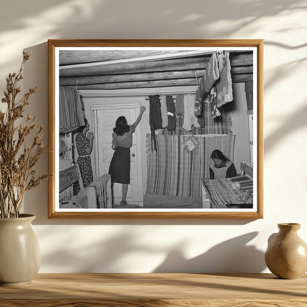 Weaving Project Shop Interior Costilla New Mexico 1939