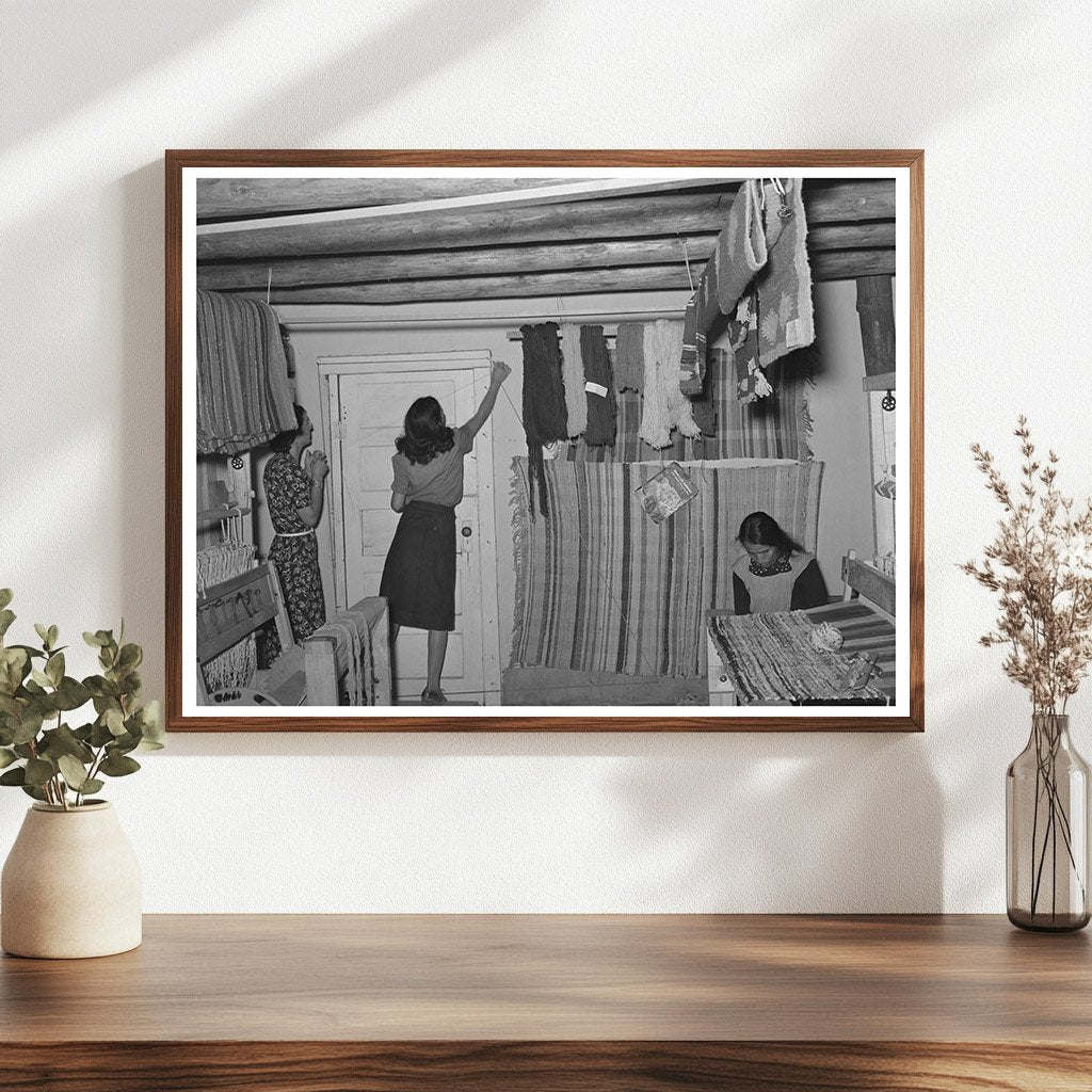 Weaving Project Shop in Costilla New Mexico 1939