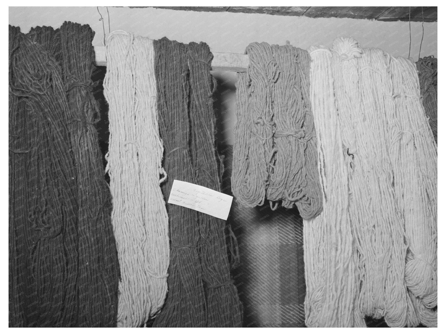 Woolen Thread Skeins from WPA Project Costilla 1939