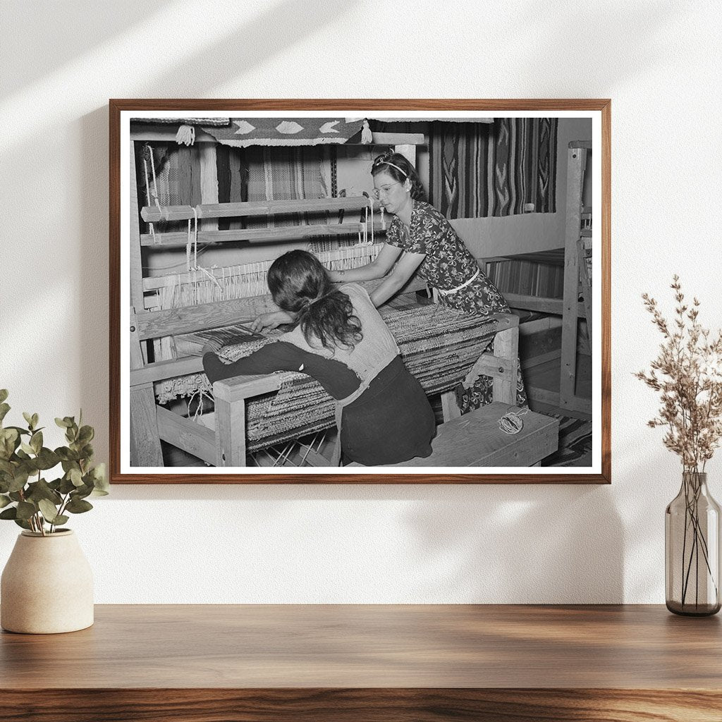WPA Supervisor Teaching Rag Rug Weaving September 1939