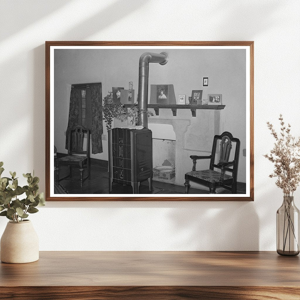 Spanish-American Farmhouse Interior Taos New Mexico 1939