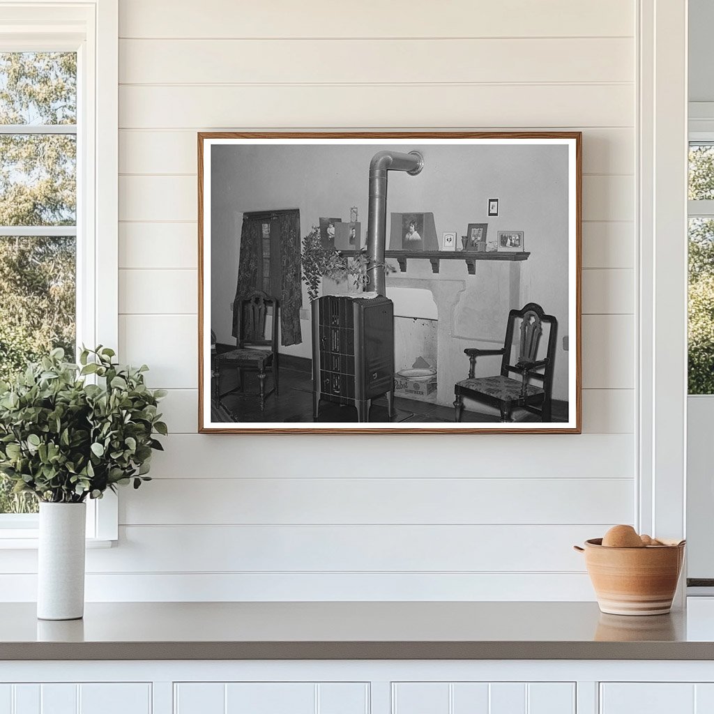 Spanish-American Farmhouse Interior Taos New Mexico 1939