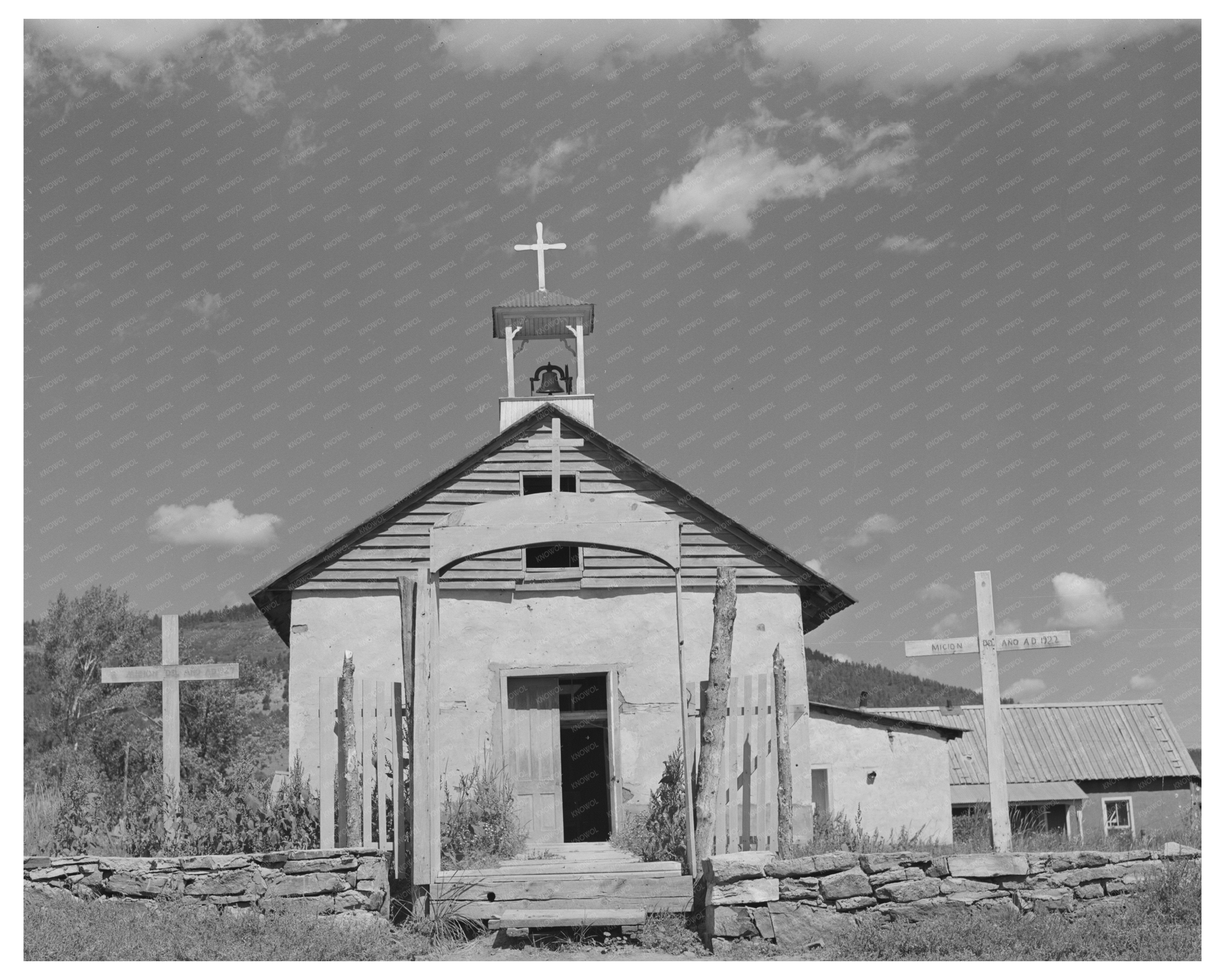 Historic Church in Holman New Mexico 1939