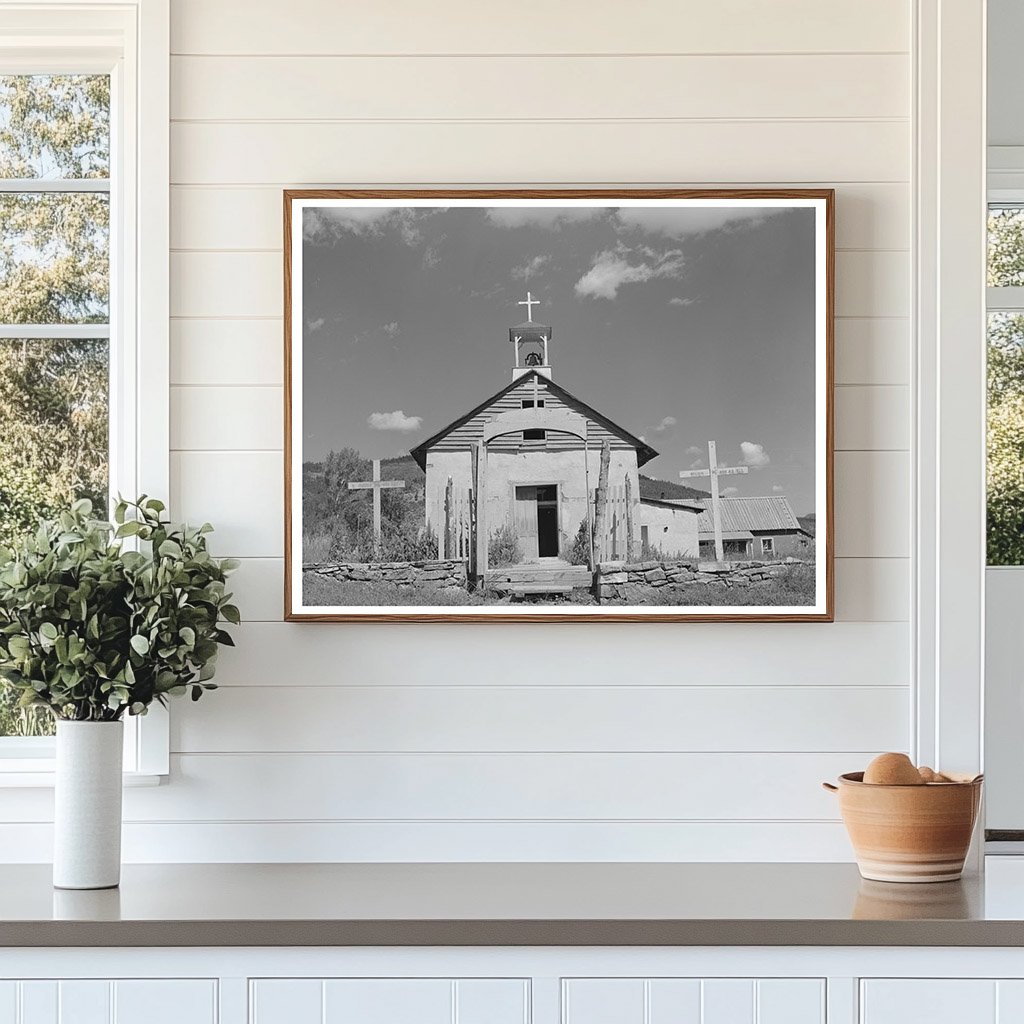 Vintage Church in Holman New Mexico September 1939